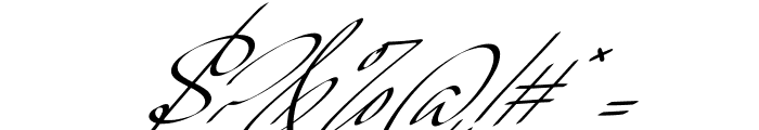 Over Thingking Italic Font OTHER CHARS