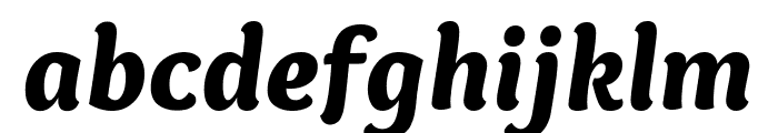 Overlock Black Italic Font LOWERCASE