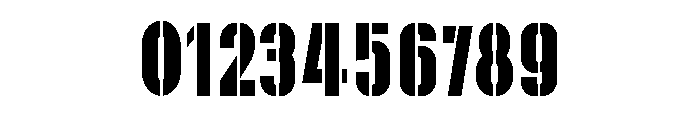 Overlord Stencil Regular Font OTHER CHARS