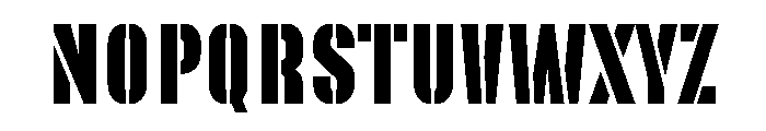 Overlord Stencil Regular Font UPPERCASE