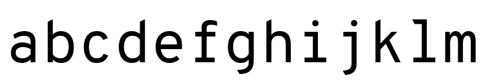 Overpass Mono Regular Font LOWERCASE