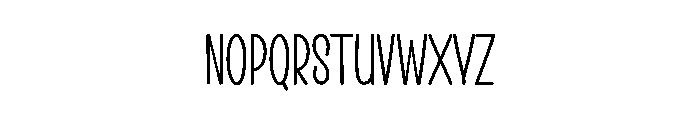 Overthingking Font LOWERCASE
