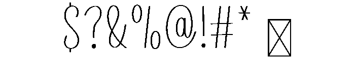 Overtime Font OTHER CHARS