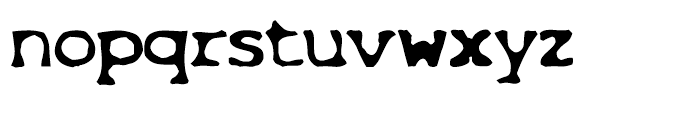 Overexposed Regular Font LOWERCASE