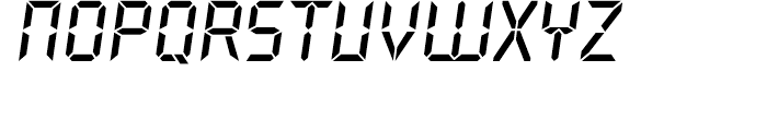 Overtime LCD Bold Italic Font UPPERCASE