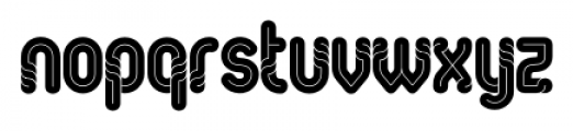Oval Double Deco Font LOWERCASE