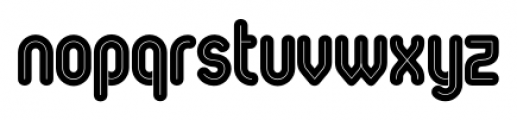 Oval Double Font LOWERCASE