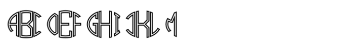 Oval Monogram Inline FONT