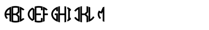 Oval Monogram Solid FONT