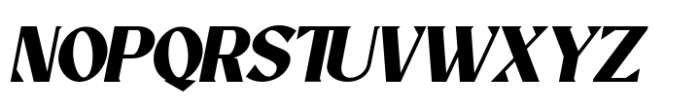 Ovane Regular Bold Slant Font UPPERCASE