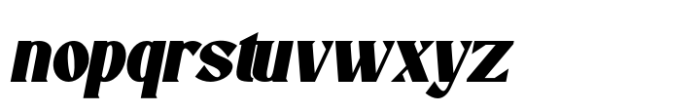 Ovane Regular Bold Slant Font LOWERCASE