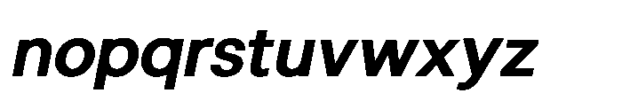 Ovelion Black Italic Font LOWERCASE