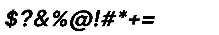 Ovelion Extra Bold Italic Font OTHER CHARS