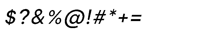 Ovelion Extra Light Italic Font OTHER CHARS