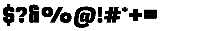 Overblox Extrablack Font OTHER CHARS