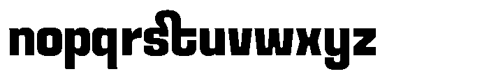 Overblox Extrabold Font LOWERCASE