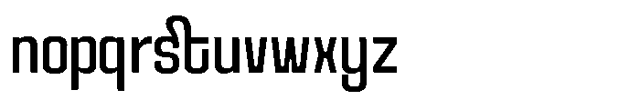 Overblox Extralight Font LOWERCASE