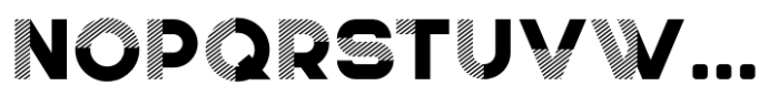Overgrow Half Striped Font LOWERCASE