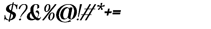 Overse Italic Font OTHER CHARS
