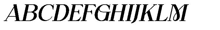 Overse Italic Font UPPERCASE