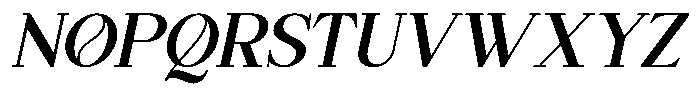 Overse Italic Font UPPERCASE