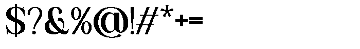 Overse Regular Font OTHER CHARS