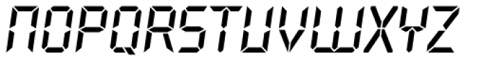 Overtime LCD Pro Bold Italic Font LOWERCASE