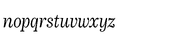 Overture Light Adagio Font LOWERCASE