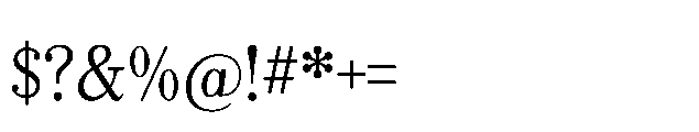 Overture Light Font OTHER CHARS