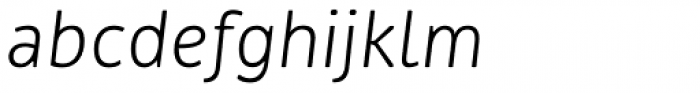 Ovink Light Italic Font LOWERCASE