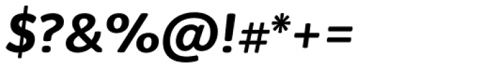 Ovink Semi Bold Italic Font OTHER CHARS
