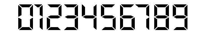 Overtime LCD Bold Font OTHER CHARS