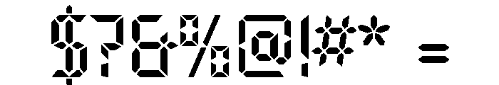 Overtime LCD Bold Font OTHER CHARS