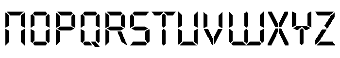 Overtime LCD Bold Font UPPERCASE