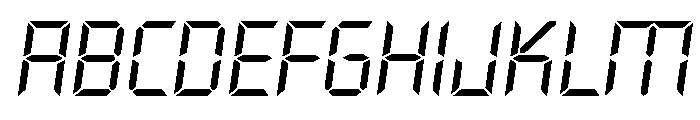 Overtime LCD Light Italic FONT