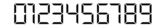 Overtime LCD Light Font OTHER CHARS