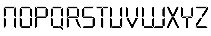 Overtime LCD Light Font UPPERCASE