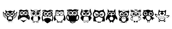 Owl Set Font UPPERCASE