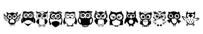 Owl Set FONT