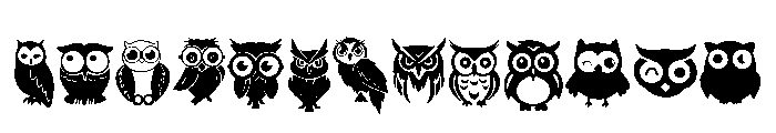 Owl Set Font LOWERCASE