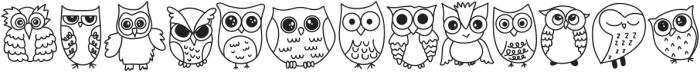 Owl Regular otf (400) Font LOWERCASE