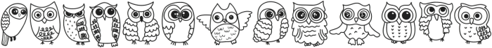 Owl Regular otf (400) Font LOWERCASE