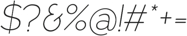 Owyne Thin Italic otf (100) Font OTHER CHARS