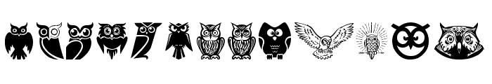 Owl Font UPPERCASE