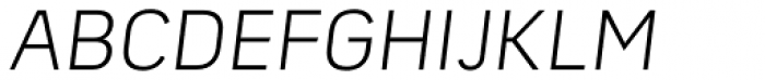 Owen S. Light Italic Font UPPERCASE