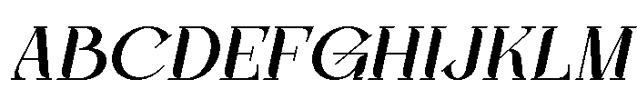 Oxelar Italic Font UPPERCASE