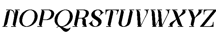 Oxelar Italic Font UPPERCASE