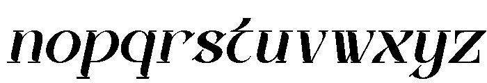 Oxelar Italic Font LOWERCASE