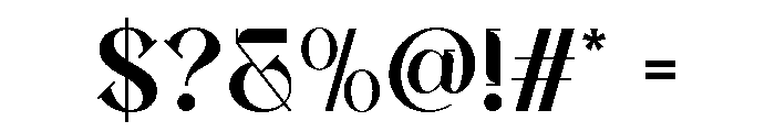 Oxelar Regular Font OTHER CHARS
