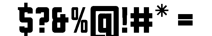 Oxyden Bold Font OTHER CHARS